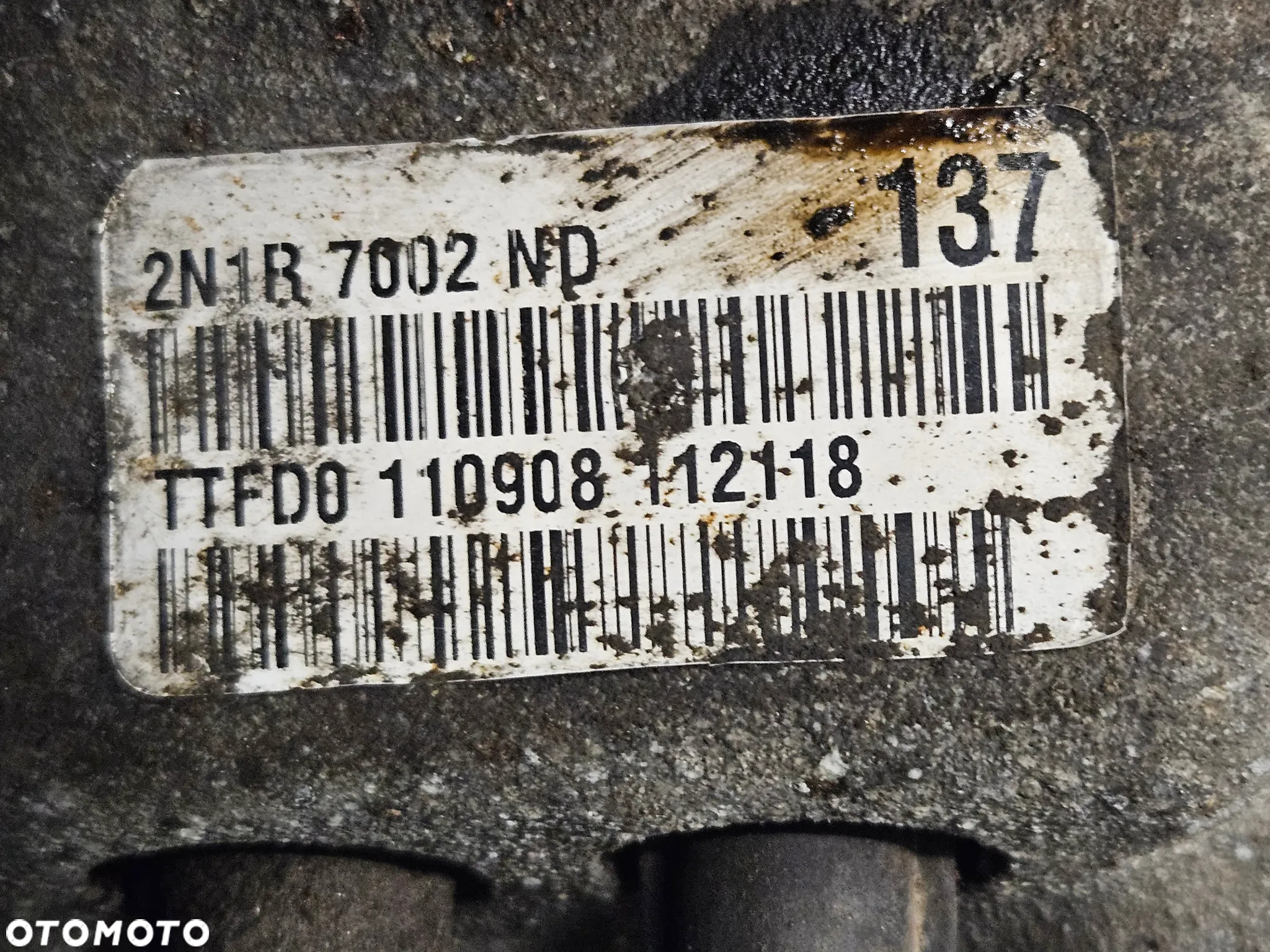 Ford Fusion Fiesta MK6 1.3 1,25 16V 1.4 skrzynia biegów 2N1R 7002 ND 2N1R7002ND - obrazek 4