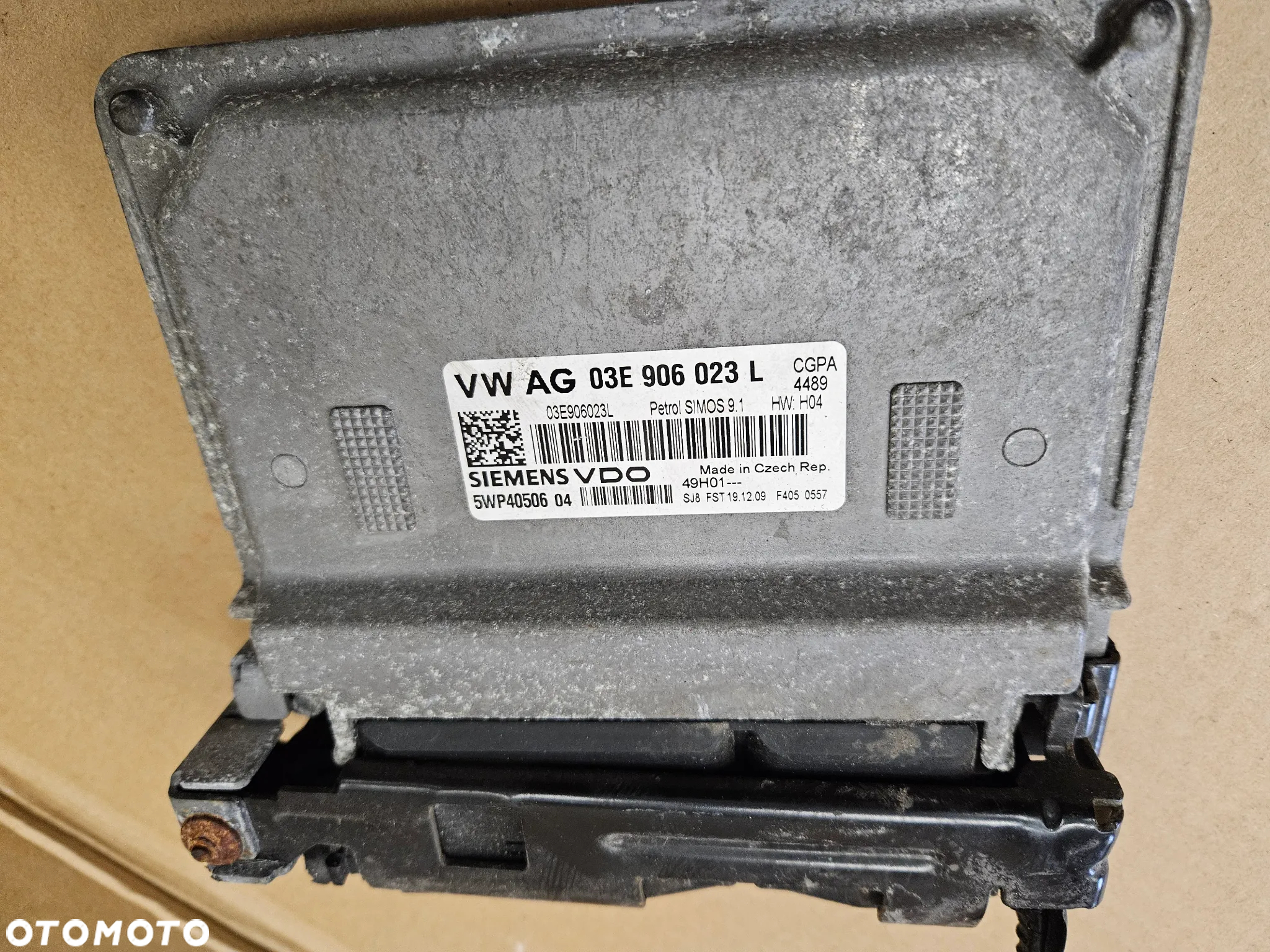 Skoda Fabia Seat Ibiza 02-06 vw Polo 1.2 12v komputer silnika 03E906033P 03E906023D   03E906023L - obrazek 3